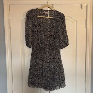 Flowy leopard print Velvet brand dress